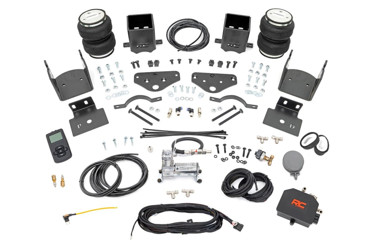 Ford F-350 Super Duty Air Spring Kit - Rear - Rough Country - Wireless Controller - '17-'23